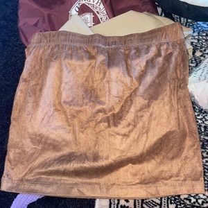 Suede Mini Skirt XXS